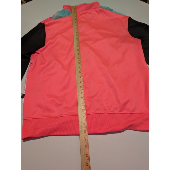 Vintage Encrypted Womens Pink Striped Color block Track Suit Size XL Drippin - Picture 9 of 16